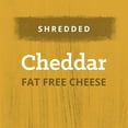 Kraft Cheddar Fat Free Shredded Cheese, 7 oz Bag