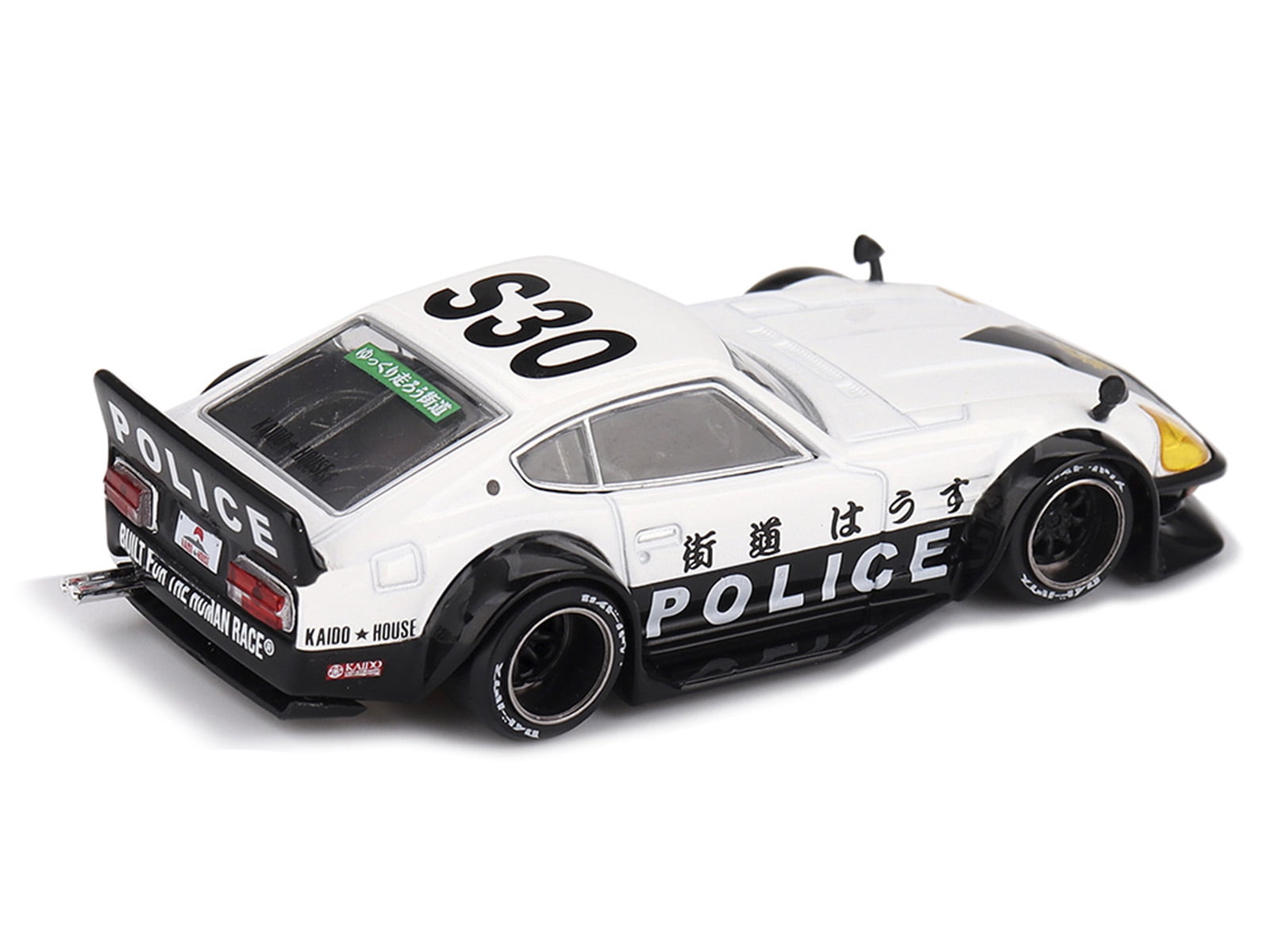 Nissan Fairlady Z RHD (Right Hand Drive) "Kaido GT Police" Black and White "Kaido House" 1/64 Diecast Model Car by Mini GT