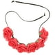 thumbnail image 1 of Moda boda novia mujeres flor color diadema diadema accesorios para el cabello rojo, 1 of 5