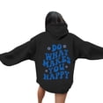 thumbnail image 3 of Charmgo Graphic Hoodies Clearance, Women Fashion Hooded Sweatshirts Flower Print Hoodies Sweater Y2k Tops Streetwear Winter Clothes for Women, Black Hoodies for Women XXXXXL, 3 of 6