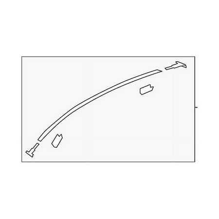 Genuine OE Subaru Roof Molding - 91046CA001 Fits select: 2013-2020 SUBARU BRZ