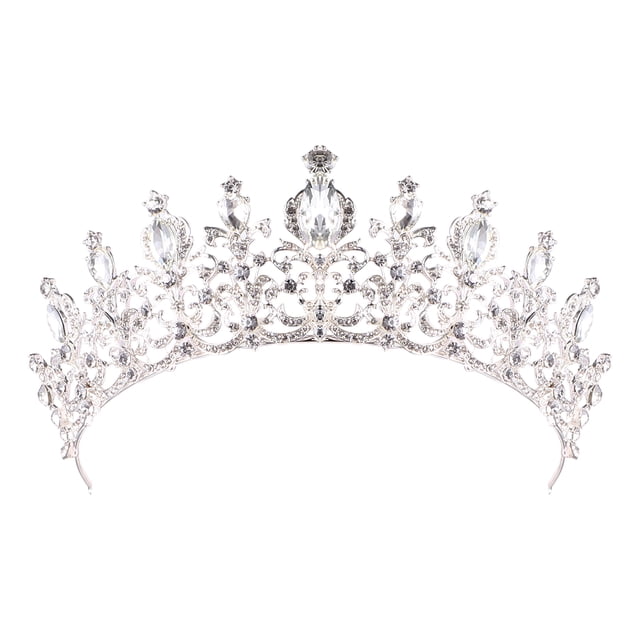 EeaseCA Rhinestone Wedding Crown for Women Halloween Costume Party Hair Accessories