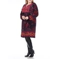 thumbnail image 2 of White Mark Women's Plus Size Apolline Embroidered Sweater Dress, 2 of 4