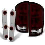For Dodge Ram 1500 | 2500 |3500 Pickup Truck Dark Red Tail Lights Replacement With Circuit Board Pair