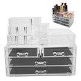 thumbnail image 1 of Caja de almacenamiento de maquillaje organizador de lápiz labial de cuatro cajones transparente exquisito práctico desmontable para organizador de artículos pequeños para ANGGREK Otros, 1 of 8