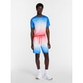thumbnail image 2 of Athletic Works Men's and Big Men's Ombre America 250 Mesh Shorts, 7" Inseam, Sizes XS-5XL, 2 of 5