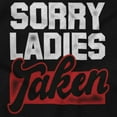 thumbnail image 2 of Sorry Ladies Taken Funny Boyfriend Men's Big & Tall Graphic Hoodie Brisco Brands 2X, 2 of 3