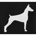 thumbnail image 2 of Old Glory Mens Doberman Pinscher Silhouette Long Sleeve Graphic Hoodie, 2 of 6