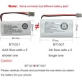 thumbnail image 4 of Pack of 4 BT1021 BBTG0798001 Battery Compatible with Uniden DECT 6.0 BT1008 BT-1021 BT1016 Cordless Phone, 4 of 7