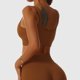 thumbnail image 3 of Sujetador de yoga Seamless Strappy elástico en forma de U escote acanalado con tazas extraíbles para correr, 3 of 5