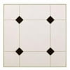 Max Co KD0309 12.25 x 1.5 in. 5Th Avenue Black & White Peel & Stick Vinyl Floor Tile - 30 Piece