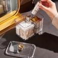 thumbnail image 4 of Organizador de baño / Caja de almacenamiento de herramientas de maquillaje multifunción transparente / Dab de maquillaje Claro Yuyangstore Estuche de almacenamiento de almohadillas de maquillaje, 4 of 8
