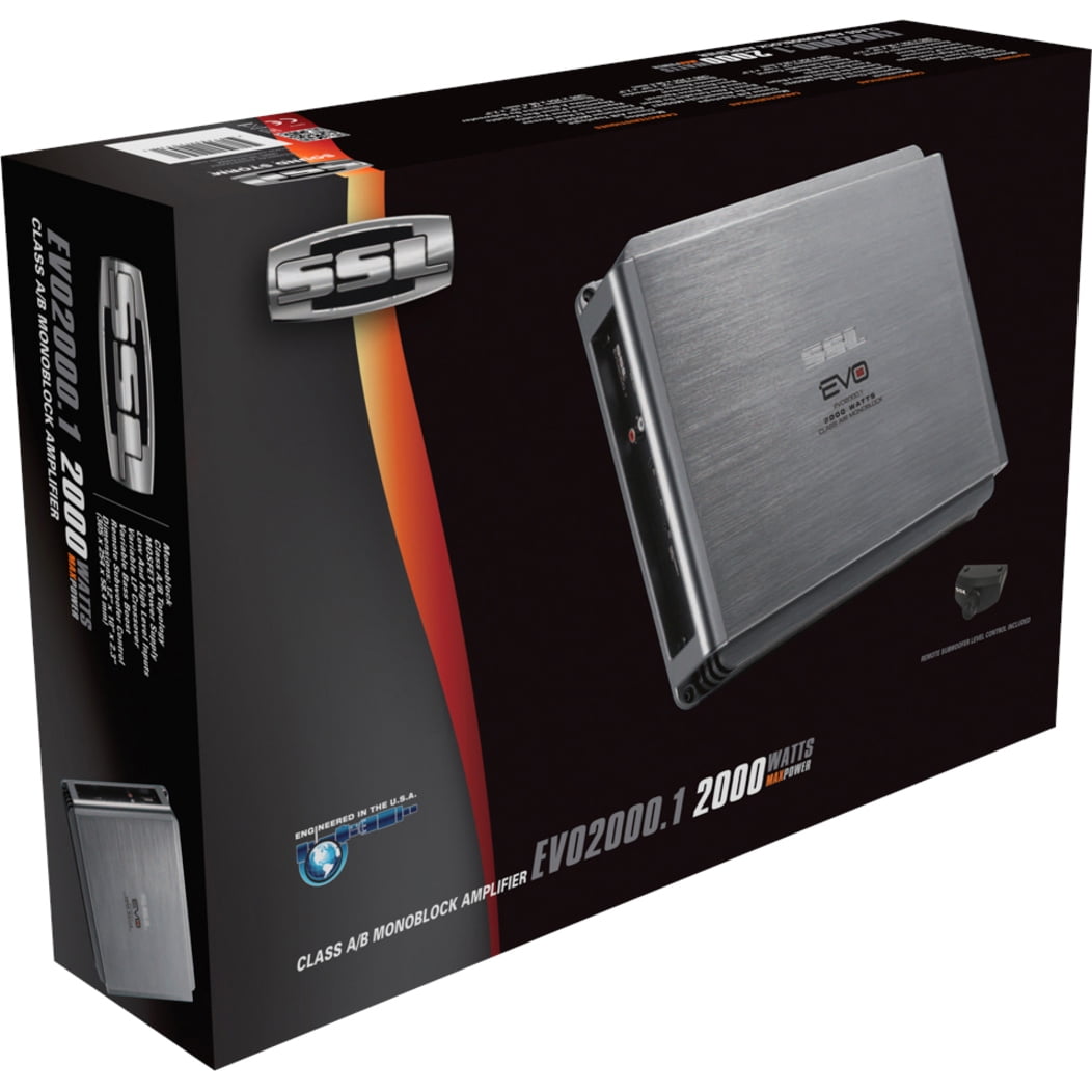 Sound Storm Laboratories EVO2000.1 2000 Watt Monoblock Car Amplifier, Mosfet