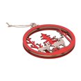 thumbnail image 5 of Basswood Ornament 3 Dimensional Bulb Pendant Indoor Decoration for Merry ChristmasDouble Deer Type, 5 of 8