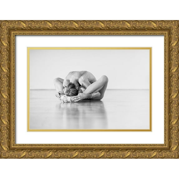 M., Michael 14x11 Gold Ornate Wood Framed with Double Matting Museum Art Print Titled - in itself