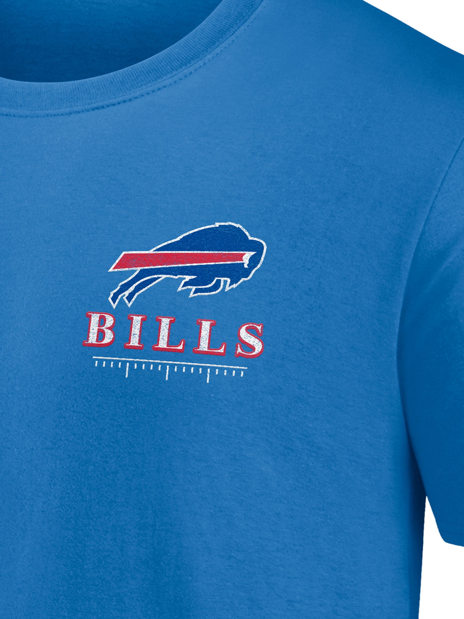 NFL Buffalo Bills Men's Cotton Faded Royal Short Sleeve T-Shirt