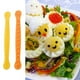 thumbnail image 1 of Cuchillo para Cortar Huevos de Diablo Por La Mitad, para Cocinar Huevos, Corte Elegante, Herramientas con Forma de Flor, Herramientas Pequeñas para Dar Forma Al Hogar, Cocina, 4 Piezas, 1 of 1