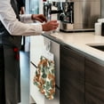 thumbnail image 5 of SEANATIVE Butterfly Hand Towels with Handing Loops Green Leaves Hanging Hand Towels for Bathroom Absorbent Kitchen Tie Towels Set of 2 Hanging Dish Towel Home Decor Accessories, 5 of 7