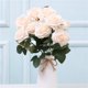 thumbnail image 4 of Artificial Rosa Flor Ramo Simulación Rosa Casa Oficina Decoración floral Boda Ramo de flores falsas, Champán tholdsy HA7032-02B, 4 of 4