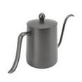thumbnail image 2 of Cafetera profesional con boquilla de 600 ml de capacidad, de acero inoxidable, con cuello de cisne, para uso doméstico y de viaje, color negro, 2 of 14