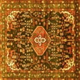 thumbnail image 1 of Ahgly Company Indoor Square Persian Yellow Traditional Area Rugs, 3' Square, 1 of 4