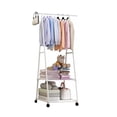 thumbnail image 1 of Closet Tendedero Perchero Rack Doble Ropa Con Llantas blanco, 1 of 11