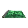 thumbnail image 2 of Ahgly Company Indoor Square Oriental Green Industrial Area Rugs, 3' Square, 2 of 4