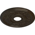 thumbnail image 3 of Ekena Millwork 16 1/8"OD x 3 1/2"ID x 7/8"P Genevieve Ceiling Medallion (Fits Canopies up to 3 1/2"), Hand-Painted Stone Hearth Crackle, 3 of 6