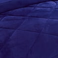 thumbnail image 4 of JML Sherpa Fleece Bed Blanket Cal King 3 Pieces,Thick Warm Blanket,Navy,87" x 95",7.5lb, 4 of 5