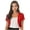 Red, variant on Women Shiny Sequins Short Sleeves Blazer Coat Casual Chemise Open Front Jacket Party Wear Red One Size