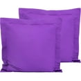 thumbnail image 1 of Xianyou-housses d'Oreiller Européennes en Microfibre Lot de 2, Résistantes à la Décoloration, aux Plis et au Rétrécissement Housses d'Oreiller Douces avec Fermeture Enveloppe Housses d'Oreiller Euro (Violet, 26 x 26 Pouces), 1 of 4