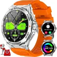 thumbnail image 1 of Military Smart Watch for Men AMOLED 1.43" Rugged Smart Watch with 100+ Sports Modes Fitness Tracker Watch with Heart Rate Sleep Tracker Tactical Smartwatch for iPhone Android, 1 of 7