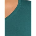 thumbnail image 4 of Terra & Sky Women's Plus Size V-Neck T-Shirt with Long Sleeves, 4 of 5