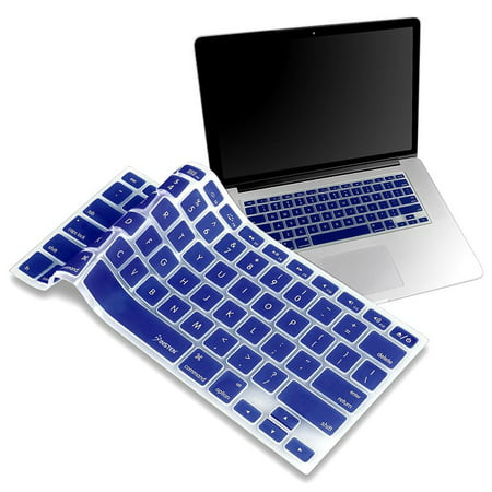 Insten Silicone Keyboard Skin Shield For Apple MacBook White 13-inch / Pro Series, Dark