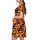 thumbnail image 2 of Balery Halloween Vestidos sueltos de manga corta para mujer, vestidos de verano 2025, vestidos casuales de corte A con vuelo., 2 of 6