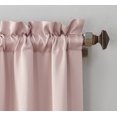 thumbnail image 2 of Sun Zero Easton Panneau de Rideau de Poche à Tige Écoénergétique, 40 x 95 Po, Rose Blush, 2 of 5