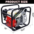 thumbnail image 3 of Trash Pump 3 inch 264 GPM 163cc GX160 Engine Gasoline Powered Water Pump for Pond Pool Draining Gardening Irrigation, 3 of 7