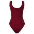 thumbnail image 3 of Women's Scoop Neck Sleeveless Stretch Cotton Bodysuit Tank Top, 3 of 4