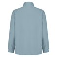 thumbnail image 5 of Women's Sherpa Lined Zip Up Jacket, Plush Fleece Coat with High Neck, Winter Warm Fuzzy Outerwear, Embroidered Hoodie Cardigan, Soft Thermal Long Sleeve Coat, Cozy Loungewear Blue L, 5 of 10