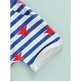 thumbnail image 7 of Bagilaanoe 4th of July Baby Boy Outfits Patriotic Letter Glasses Star Print Sleevelesank Tank Top + Shorts Independence Day Clothes Set 0-24M, 7 of 7