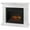 White, variant on Bowery Hill Contemporary Wood Grand Electric Fireplace in White