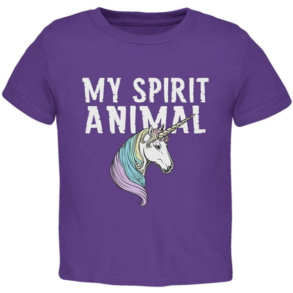My Spirit Animal Unicorn Toddler T Shirt Purple 3T