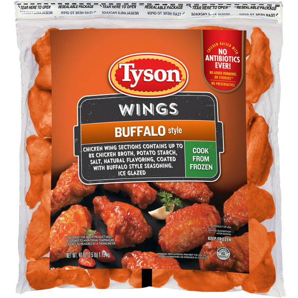 Tyson Uncooked Buffalo Style Chicken 2.5 lb Bag - Walmart.com