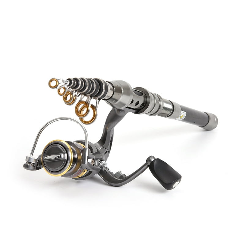 Lixada Telescopic Fishing Rod and Reel Combo Full Kit Fishing Reel Gear  Organizer Pole Set with 100M Fishing Line Lures Hooks Jig Head and Fishing