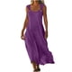 thumbnail image 3 of TaTaai Women's Strappy Cutout Long Dress, Cropped Waist Sleeveless Design, Flowing Solid Color Summer Maxi for Parties Gift, 3 of 8