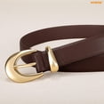 thumbnail image 7 of WHIPPY Women Leather Belt for Jeans Dresses Ladies Belts Black Belt with Gold Buckle, 7 of 7