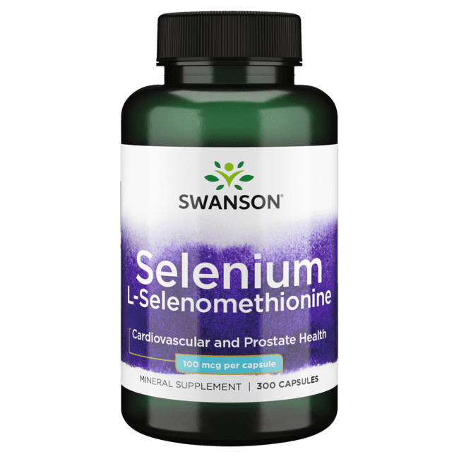 Swanson Selenium L-Selenomethionine 100 Mcg 300 Capsules