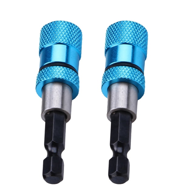 Adaptador magnético de soporte de puntas de extensión de destornillador de cambio rápido de 2 uds 1/4