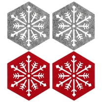 LEORX 4pcs Festive Placemat Cloth Heat-insulation for Christmas and Restaurant Owners