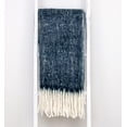 thumbnail image 4 of Parkland Collection Nagar 67x52" Herringbone Fabric Throw Blanket in Blue/White, 4 of 4